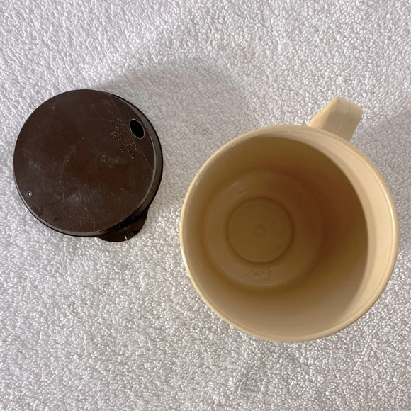 Vintage Mohawk Gas Station Plastic  Travel Mug Coffee Cup To Go Cup With Lid - Picture 9 of 12